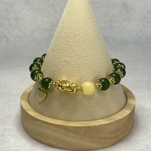 Jade and Citrine Pixiu Guardian Bracelet