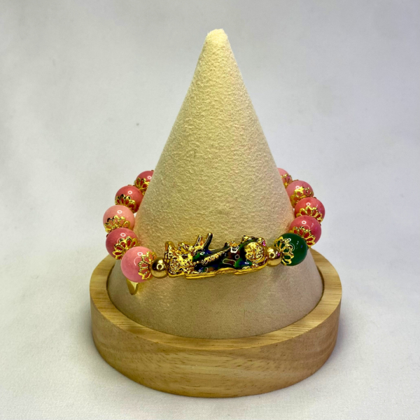 Mood Changing Rose Quartz Pixiu Bracelet - Image 6