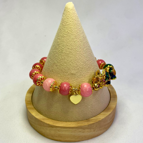 Mood Changing Rose Quartz Pixiu Bracelet - Image 5